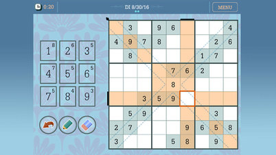 Daily Diagonal Sudoku - Screenshot
